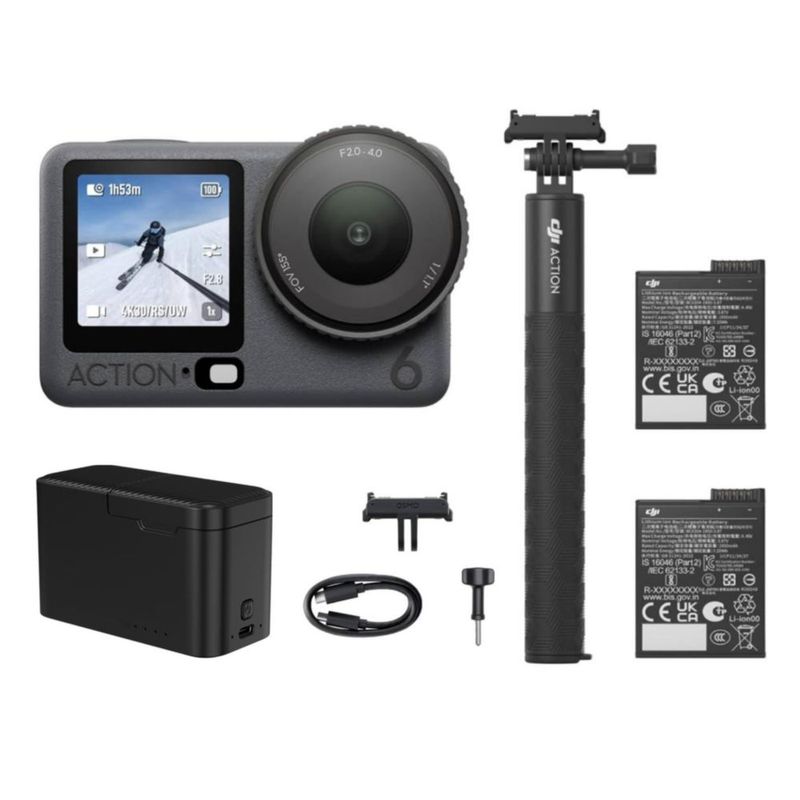 Cámara de acción DJI Osmo Action 6 8K impermeable
