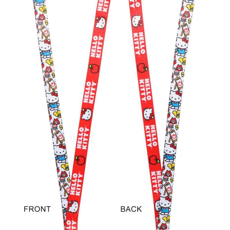 Cordón Bioworld de 56 cm con cierre de seguridad y charm de Hello Kitty