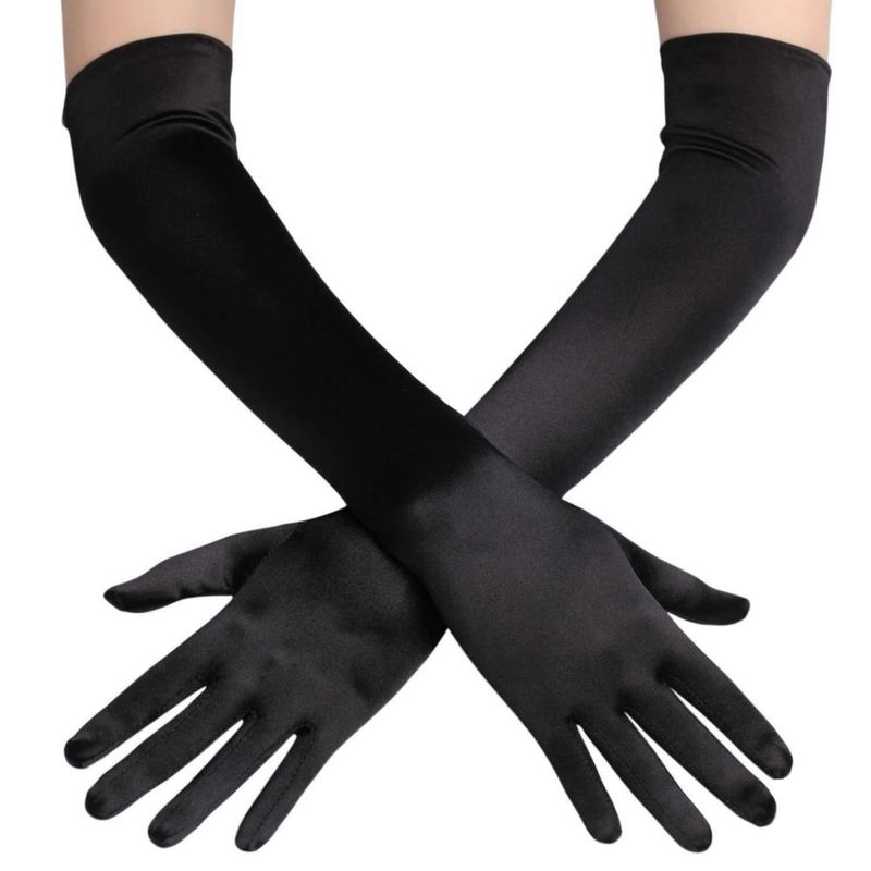 Guantes de Ópera BABEYOND 55 cm Satén de Largo hasta el Codo