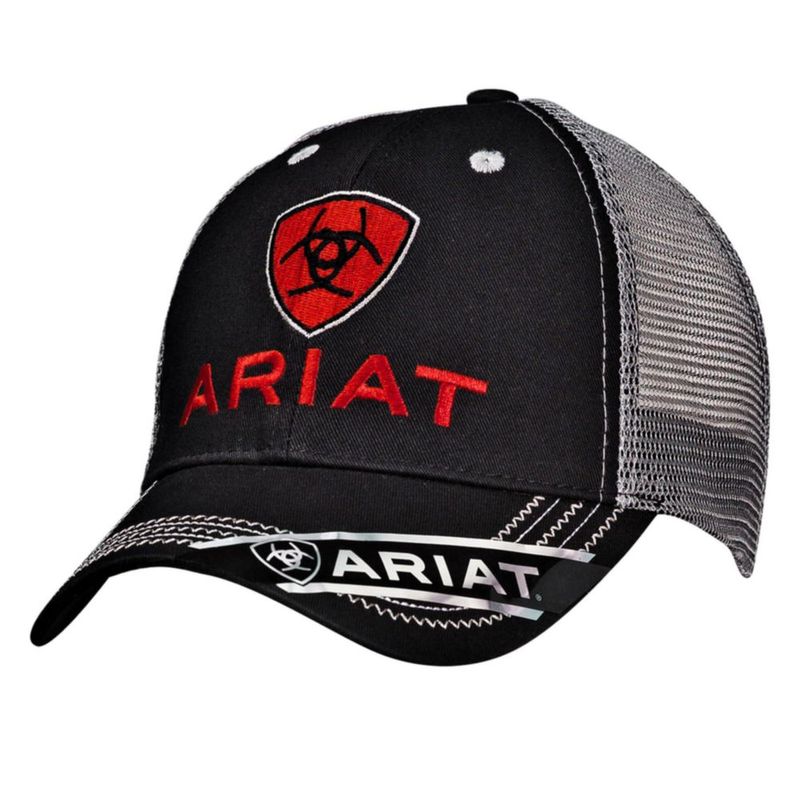 GORRA ARIAT Rumblin Logo Negra/Gris Talla Única