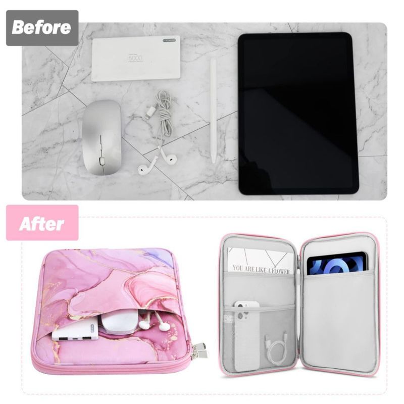 Funda tipo sobre para tablet MoKo 27-28 cm con bolsillo para accesorios