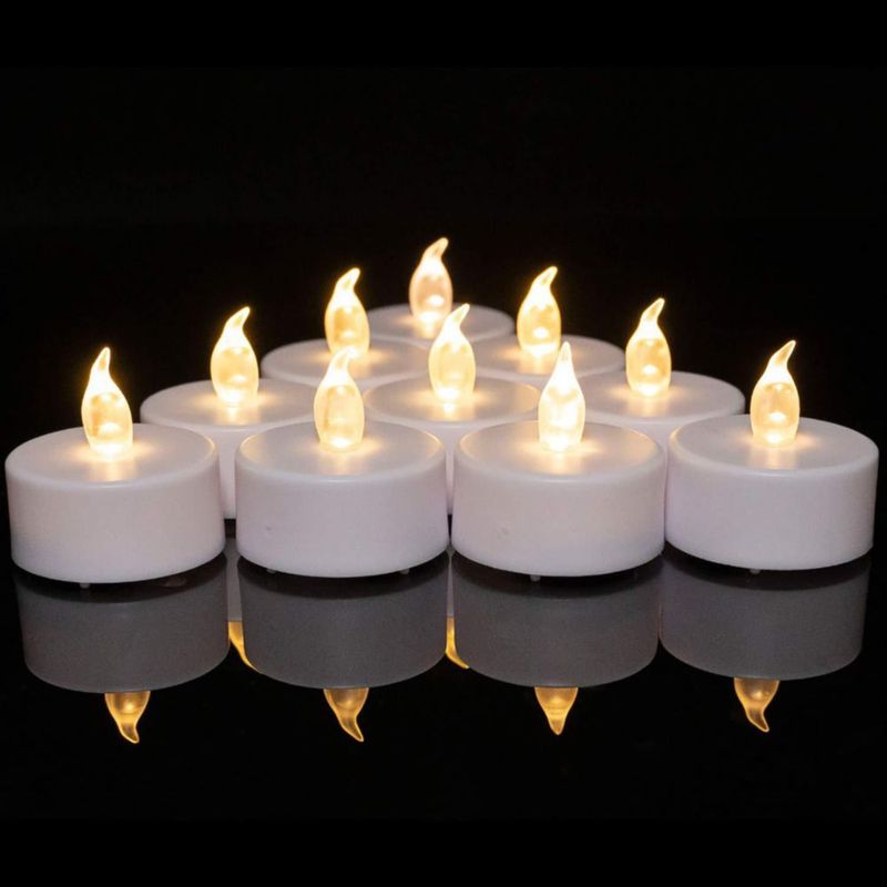 Velas LED sin llama MINXIN 24 unidades luz blanco cálido