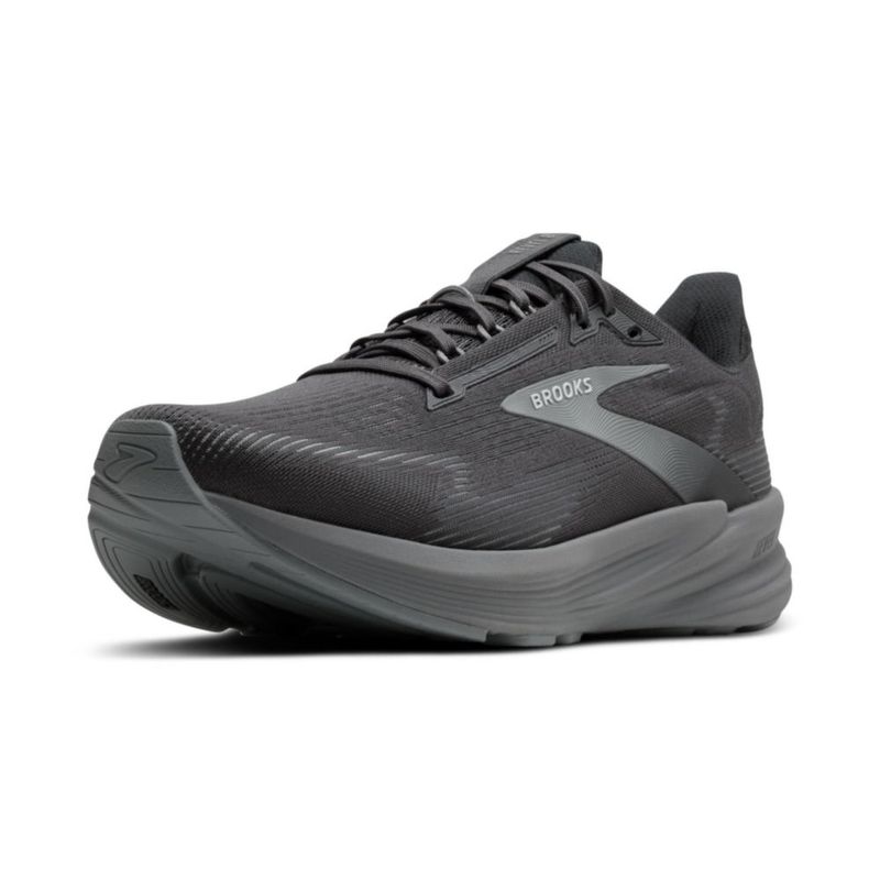 Zapatilla de running para hombre Brooks Revel 8 gris primer/negro talla 10M