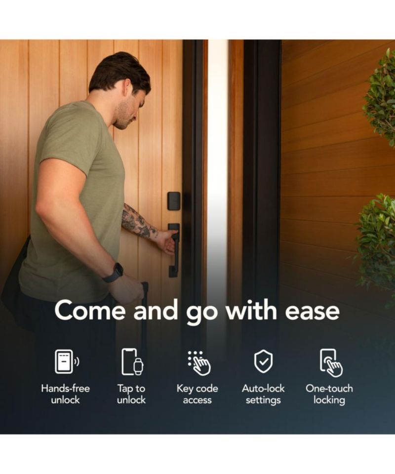 Cerradura inteligente SCHLAGE Sense Pro UWB en níquel satinado
