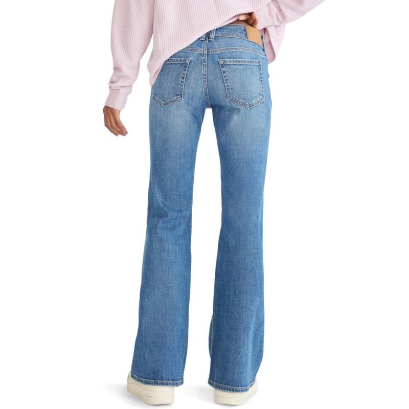 Jeans Flare AEROPOSTALE 0S Lavado Oscuro de Tiro Bajo