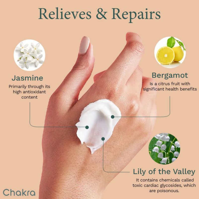 Crema de Manos Chakra 30 ml con Aroma de Lino Suave