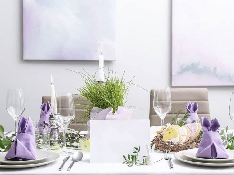 Servilletas de Tela KOFFOTA 46 cm Lavanda Paquete de 6