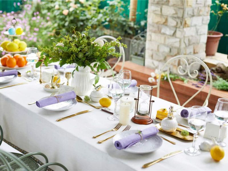 Servilletas de Tela KOFFOTA 46 cm Lavanda Paquete de 6
