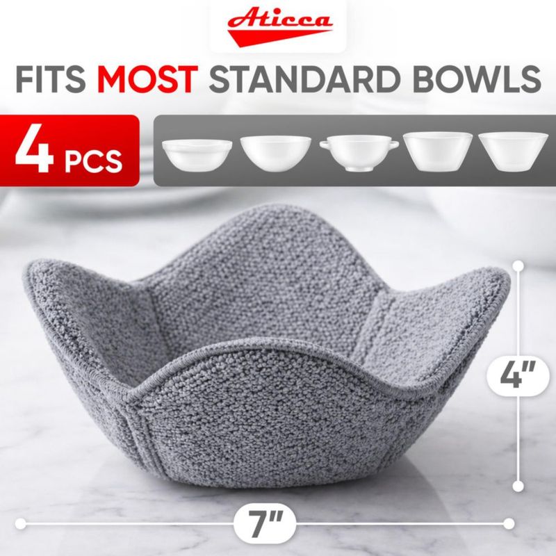 Soporte para cuencos Aticca 18 cm juego de 4 resistente al calor