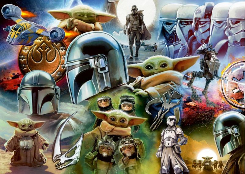 Rompecabezas Ravensburger Star Wars de 1000 piezas Mandalorian