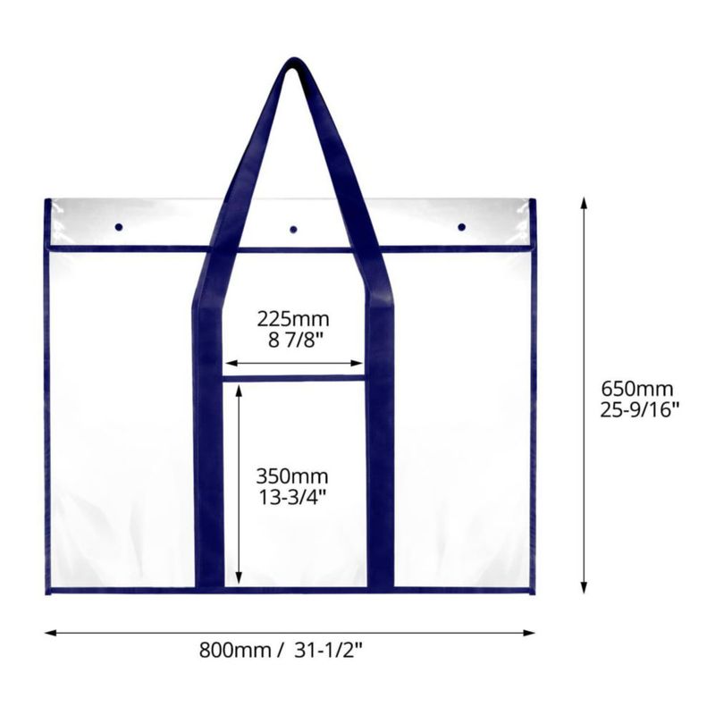 Bolsa para carteles QWORK 80 cm x 65 cm Pack de 4 Transparente