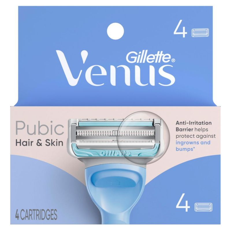 Recambios de cuchillas Gillette Venus Intimate para zona íntima – 4 unidades