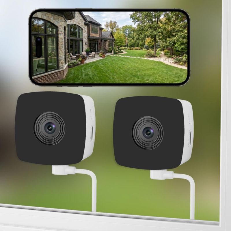Cámara de seguridad Blurams 2K interior/ventana (2 unidades)