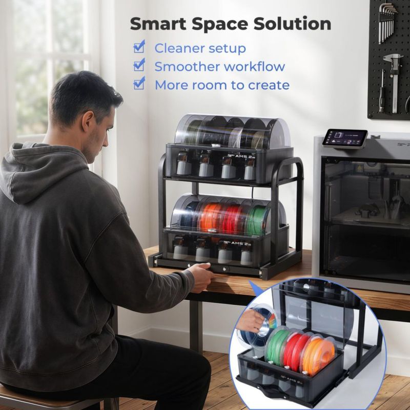 Estante AMS YOOPAI Dual AMS/ACE Pro Apilable de Acero