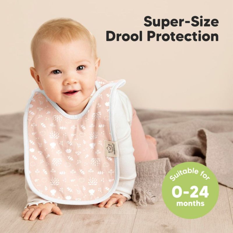 Baberos KeaBabies Pack de 8 (6‑36 meses) Fleur