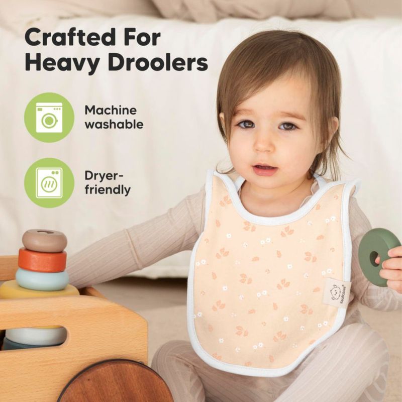 Baberos KeaBabies Pack de 8 (6‑36 meses) Fleur