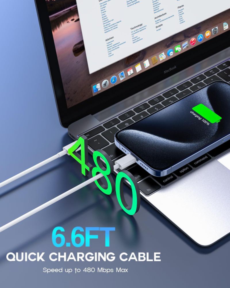 Cable USB‑C DreemTeam 240 W 2 m USB‑C a USB‑C