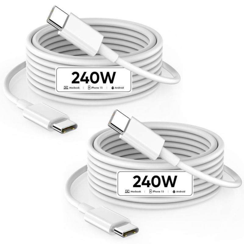 Cable USB‑C DreemTeam 240 W 2 m USB‑C a USB‑C