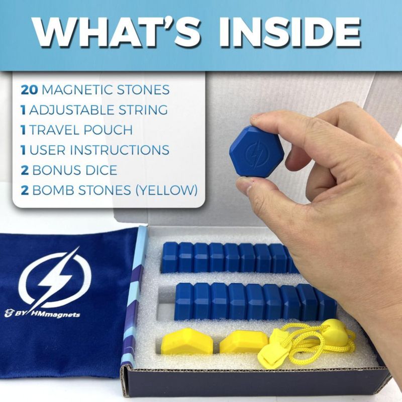 Juego de ajedrez magnético HMmagnets – 22 piezas bolsa de viaje