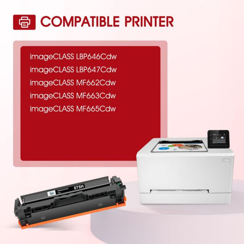 Cartucho de tóner Cool Toner 075H - Pack de 4 de alto rendimiento