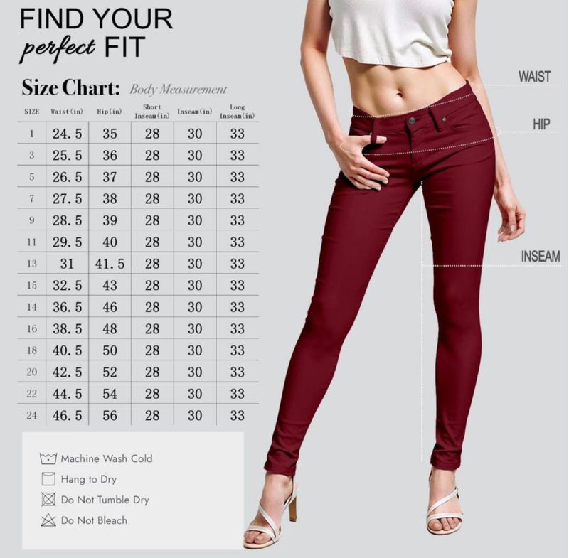 Jeans Skinny Hybrid & Company Wine P31711SK