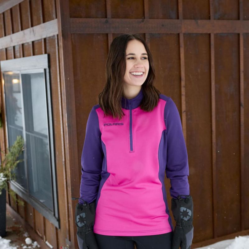 Abrigo Polaris Mujer Tech con Cremallera Parcial