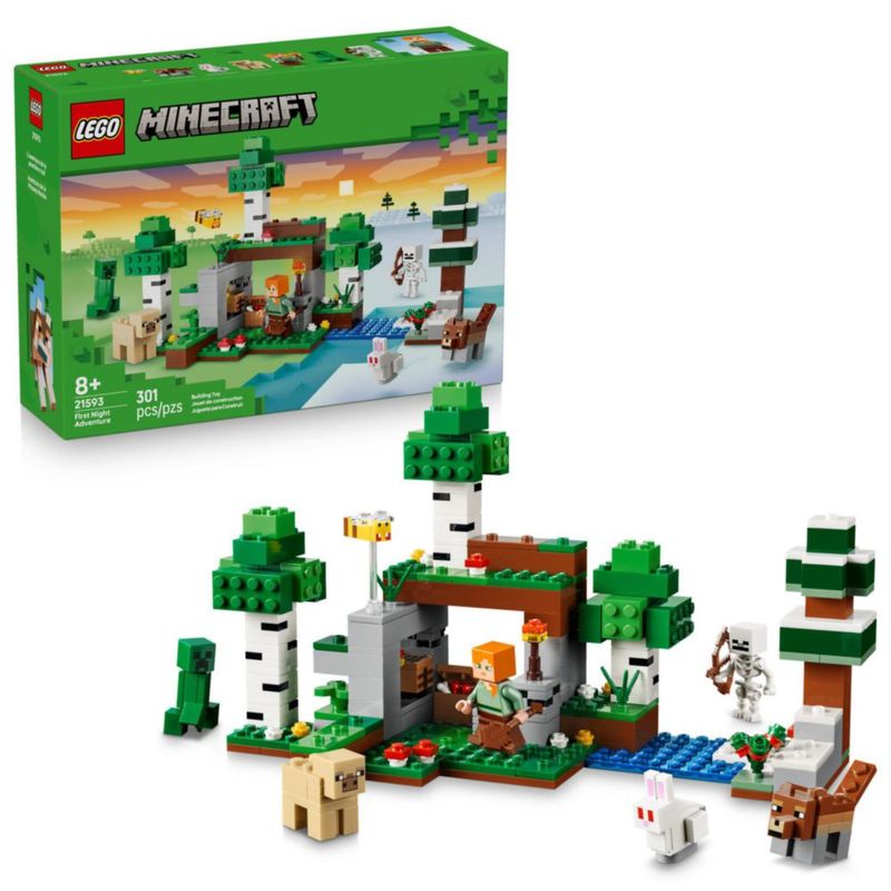 Bloques de Construcción LEGO Minecraft 21593 Primera Noche