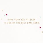 Tarjeta Hallmark Bat Mitzvah 13 cm x 18 cm con foil