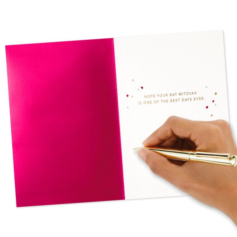 Tarjeta Hallmark Bat Mitzvah 13 cm x 18 cm con foil