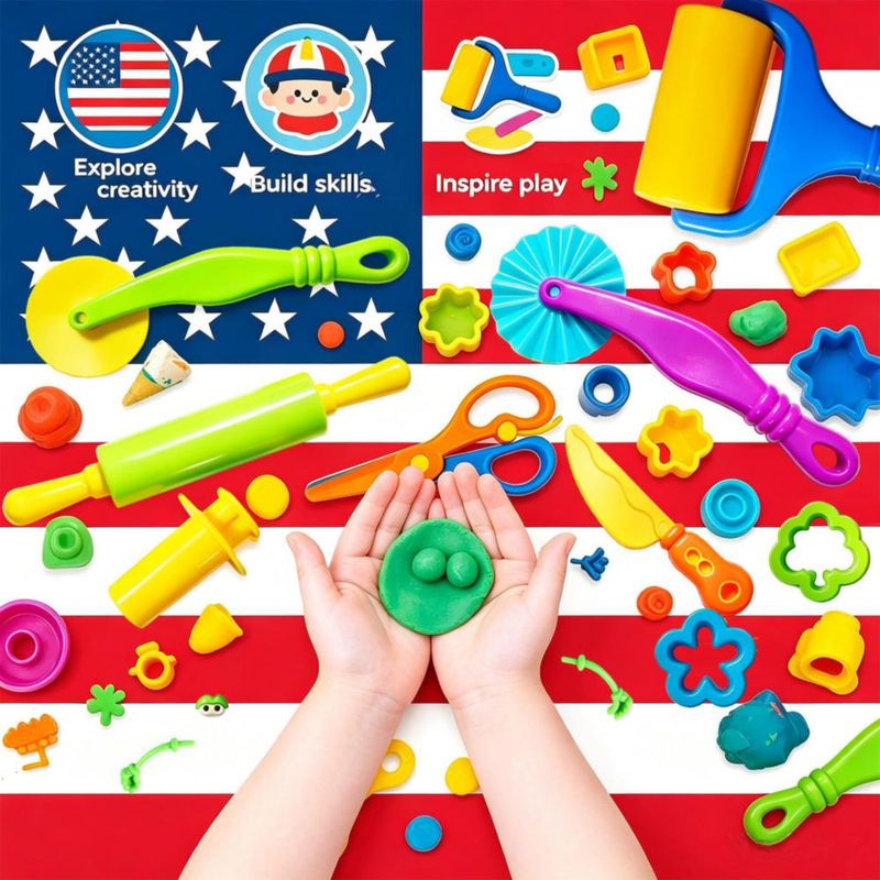Kit de Herramientas de Juego IELEK de 29 Piezas – Juego de Cortadores de Animales