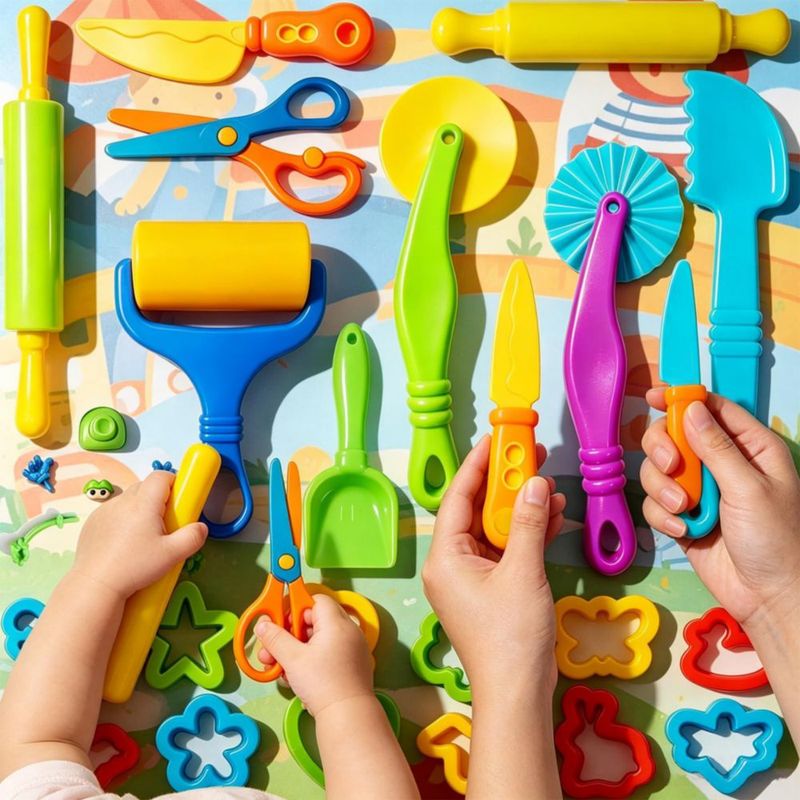 Kit de Herramientas de Juego IELEK de 29 Piezas – Juego de Cortadores de Animales