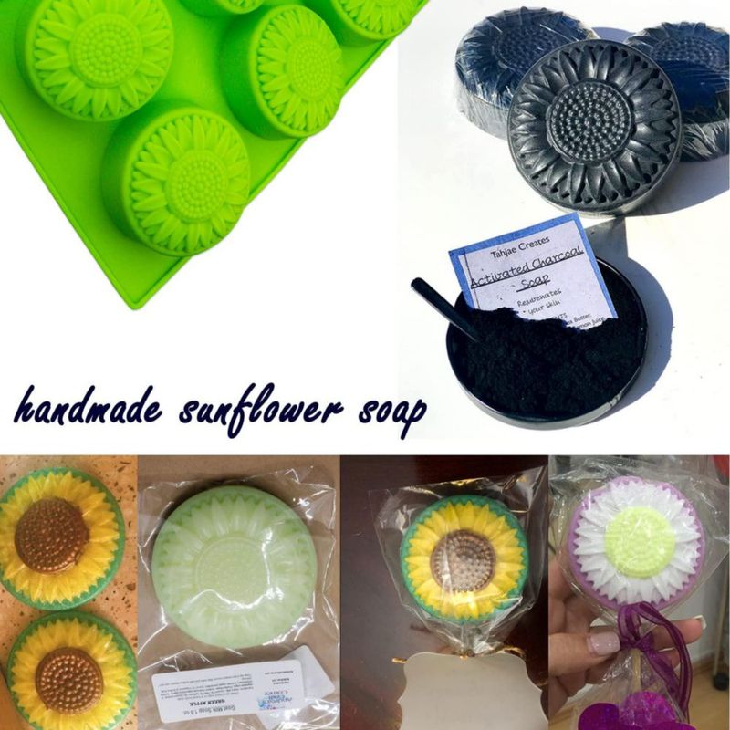 Moldes de jabón Actvty Sunflower – Pack de 2 (28 × 94 × 3 cm)