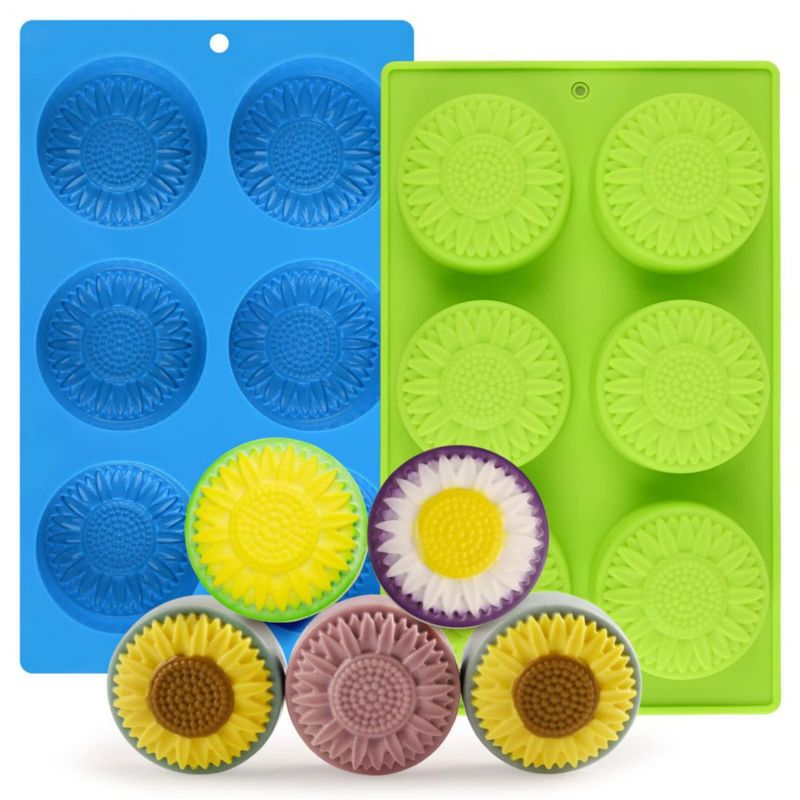 Moldes de jabón Actvty Sunflower – Pack de 2 (28 × 94 × 3 cm)