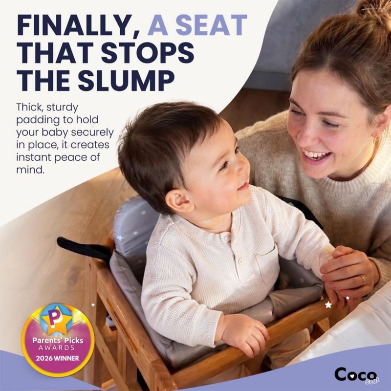 Inserto para silla alta Coco Seat gris con estrellas 4+ meses