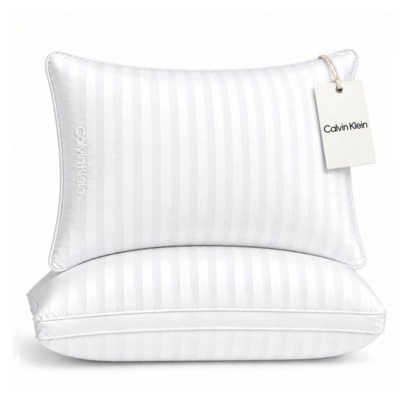 Almohada Calvin Klein King Size juego de 2 medio suave