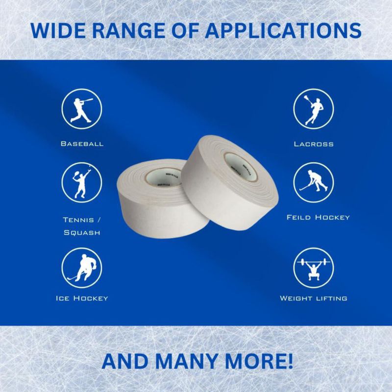 Cinta de hockey CellyTape 38 cm 2 unidades blanco de tela