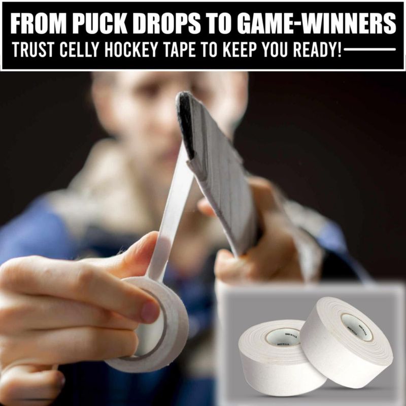 Cinta de hockey CellyTape 38 cm 2 unidades blanco de tela