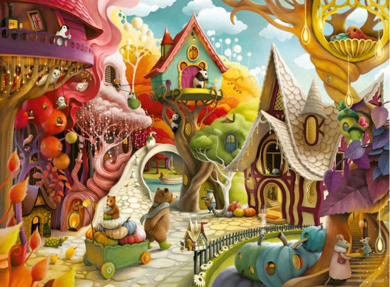 Rompecabezas Ravensburger Home Sweet Home de 500 piezas