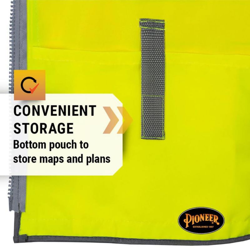 Chaleco Pioneer 12 Bolsillos Naranja/Amarillo‑Verde