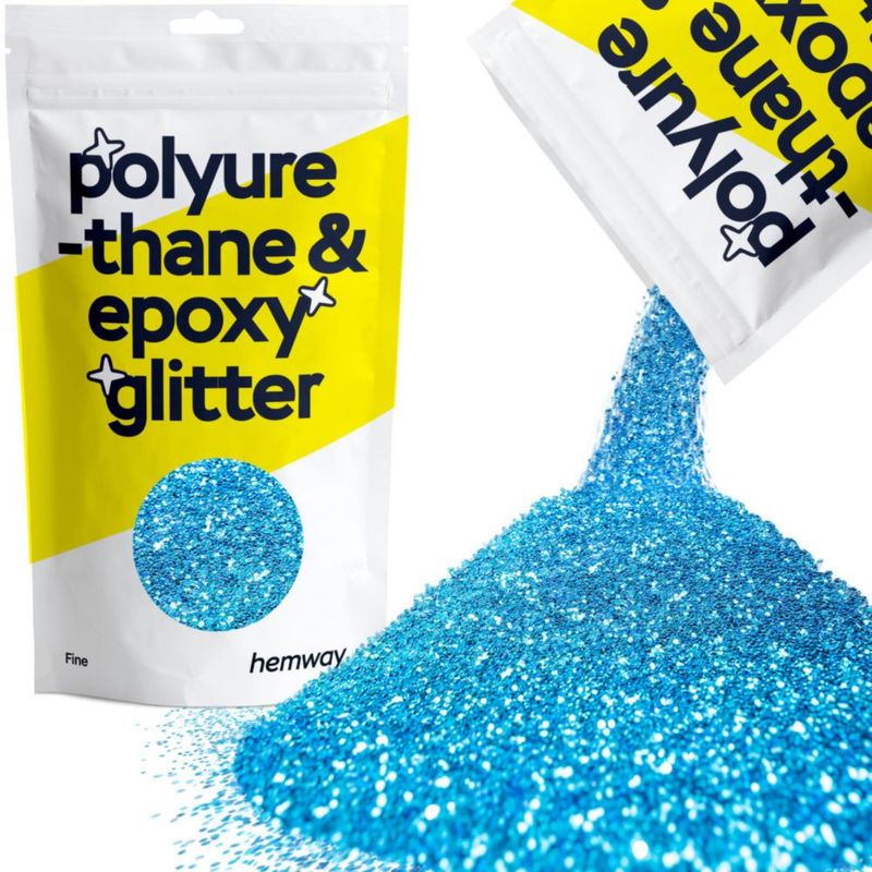 Purpurina Hemway Ocean Blue 100 g fina para poliuretano