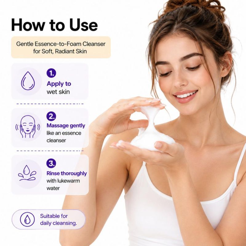 Limpiador facial HALOMY Roselytics Glow Essence 200 ml – Ácido salicílico PHA y ácido hialurónico