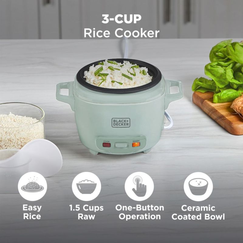 Arrocera BLACK+DECKER 3 tazas Surf Spray