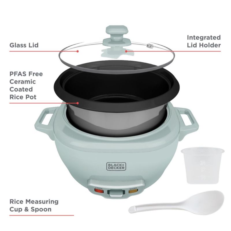 Arrocera BLACK+DECKER 3 tazas Surf Spray