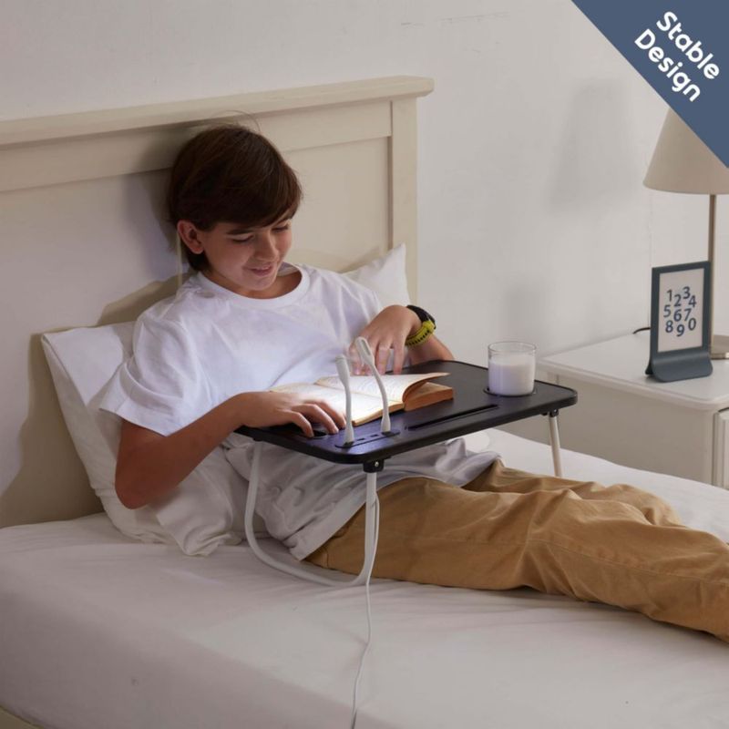 Mesa de Regazo Nestl 48 × 30 cm con Puerto USB – Soporte para Laptop