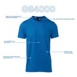 Camiseta Gildan G64000 Grafito Pack de 2 Mediana