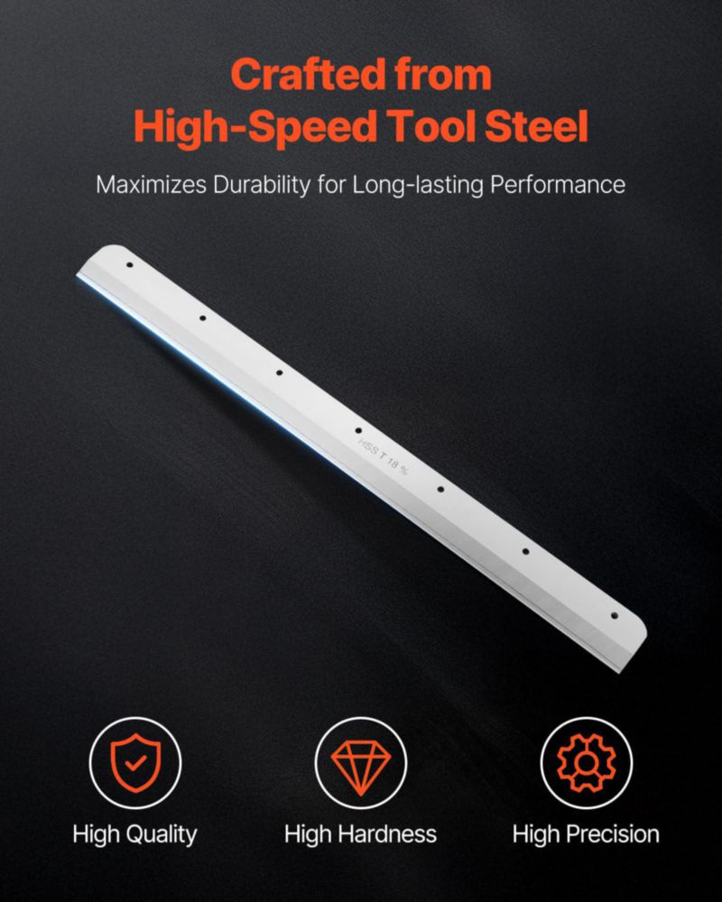 Cuchilla de repuesto VEVOR 503 × 43 × 6 mm de acero para cortadora eléctrica de papel G450VS+