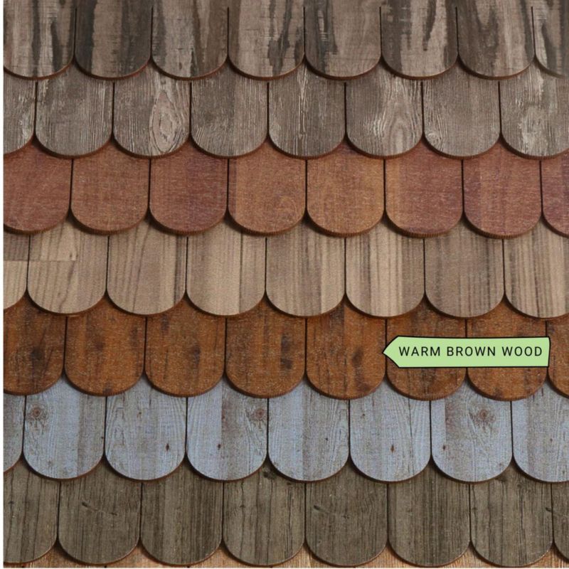 Tejas de techo miniatura REDUCIO! de madera 15 cm – 25 tiras para casa de muñecas