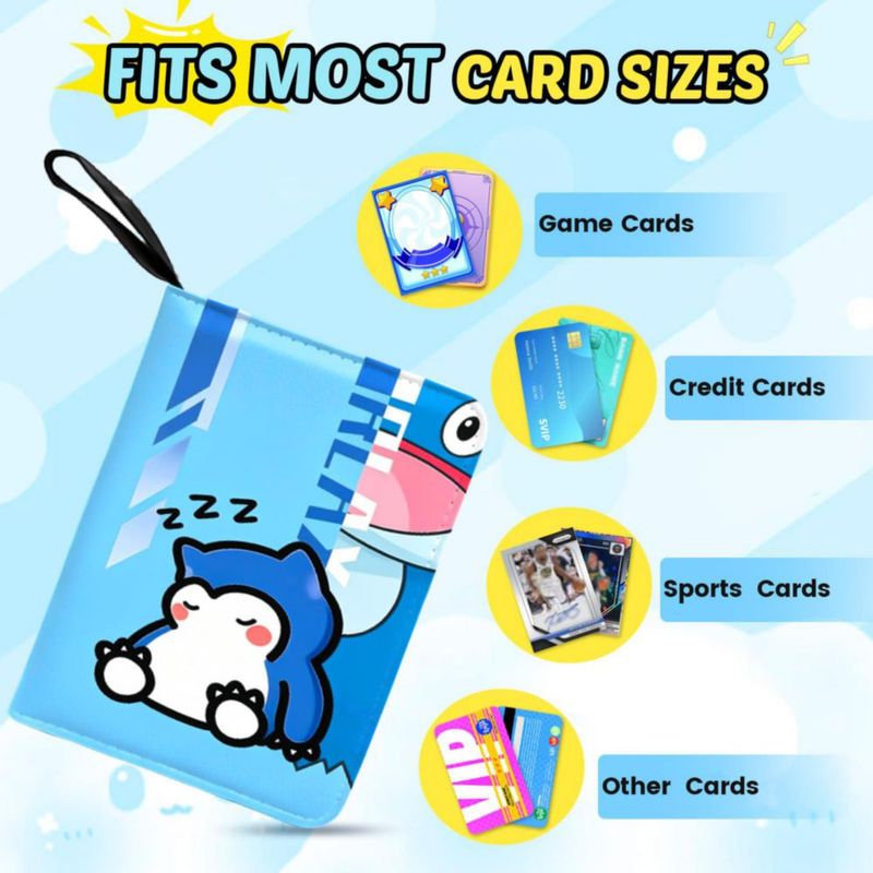 Carpeta para cartas KEMINO 4 bolsillos 400 cartas con cremallera