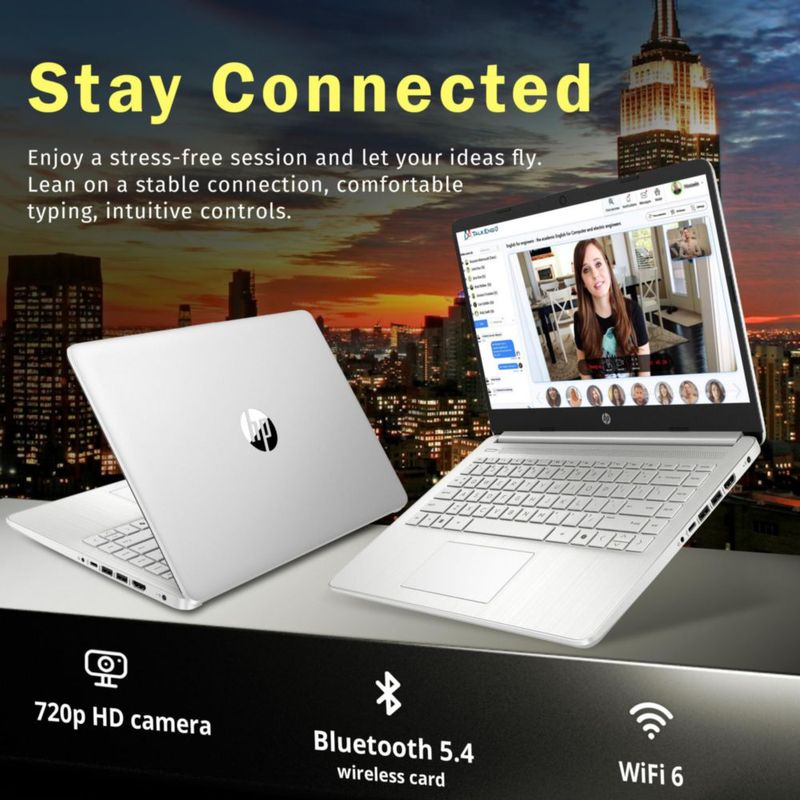 Portátil HP Stream 14" N150 16 GB RAM 116 TB SSD Windows 11 Plata