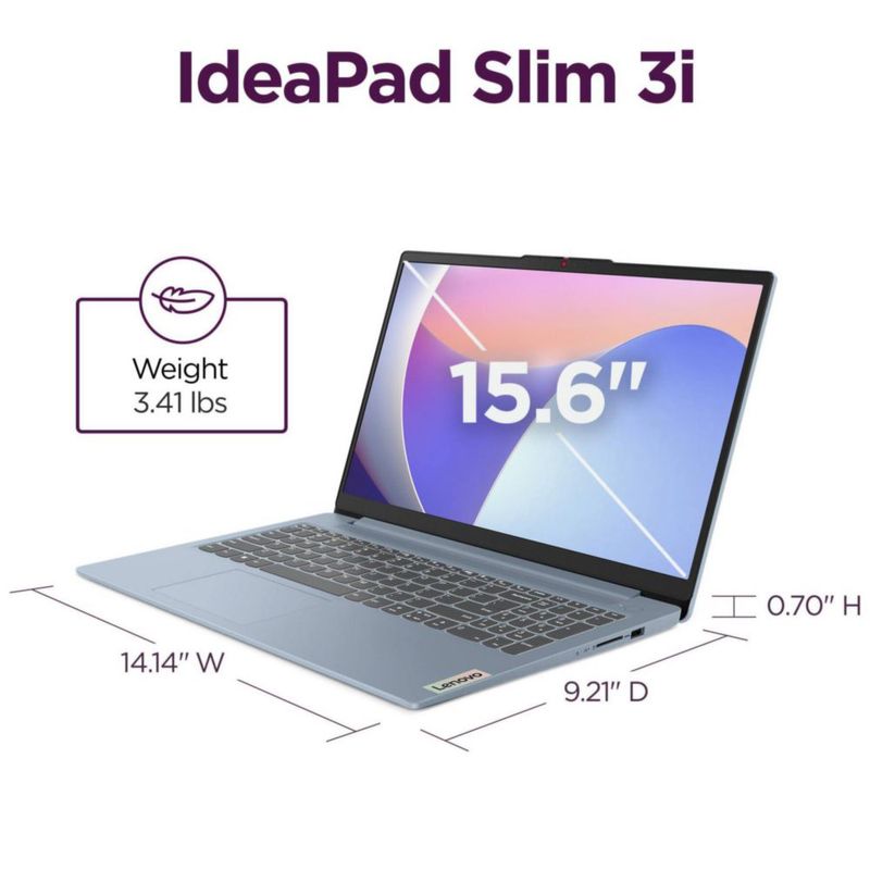 Portátil Lenovo 156" FHD 8 GB DDR5 128 GB+500 GB
